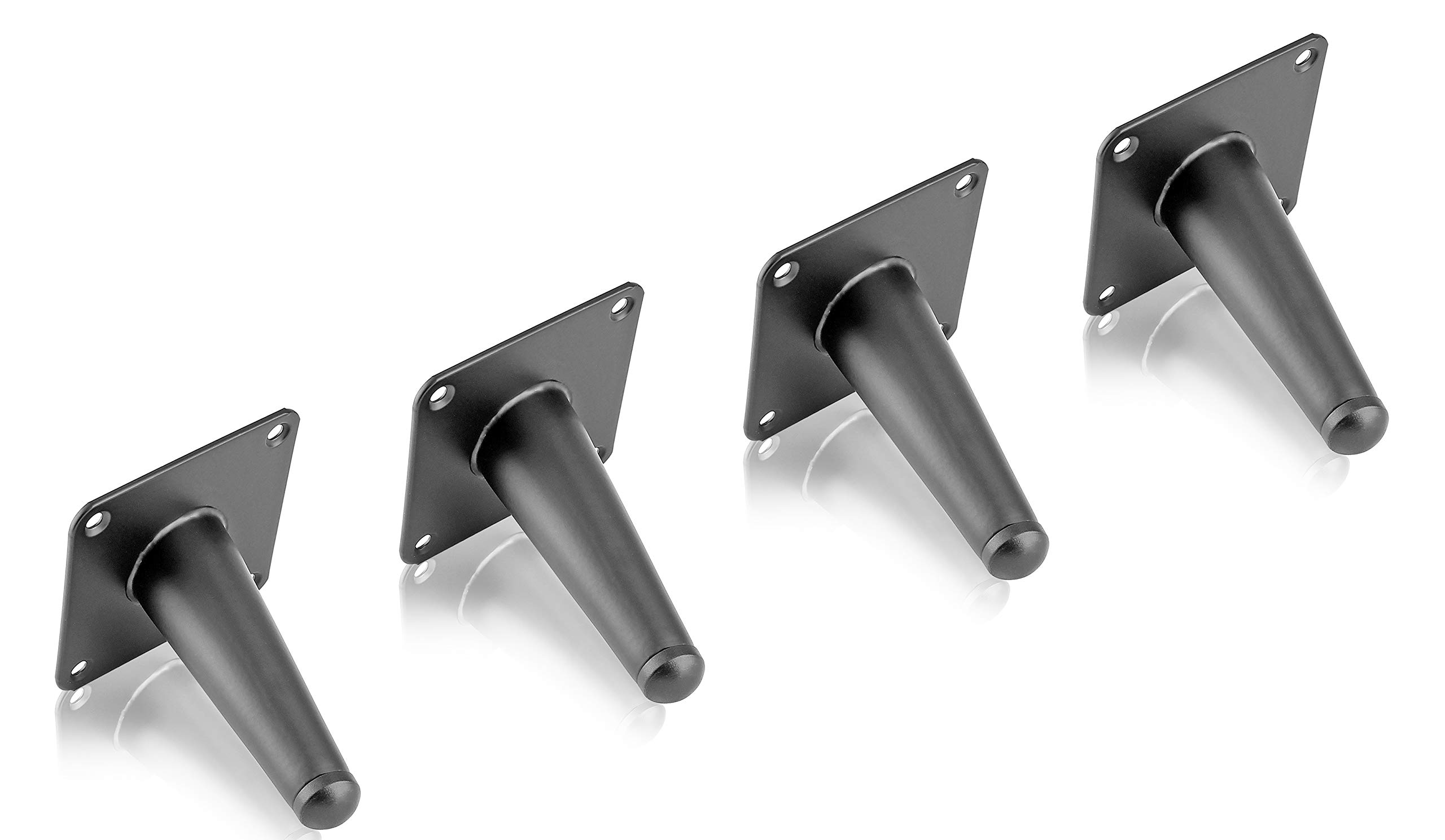 Snapklik.com : 4pcs 4 Inch Furniture Legs, Oblique Conical Metal Legs ...