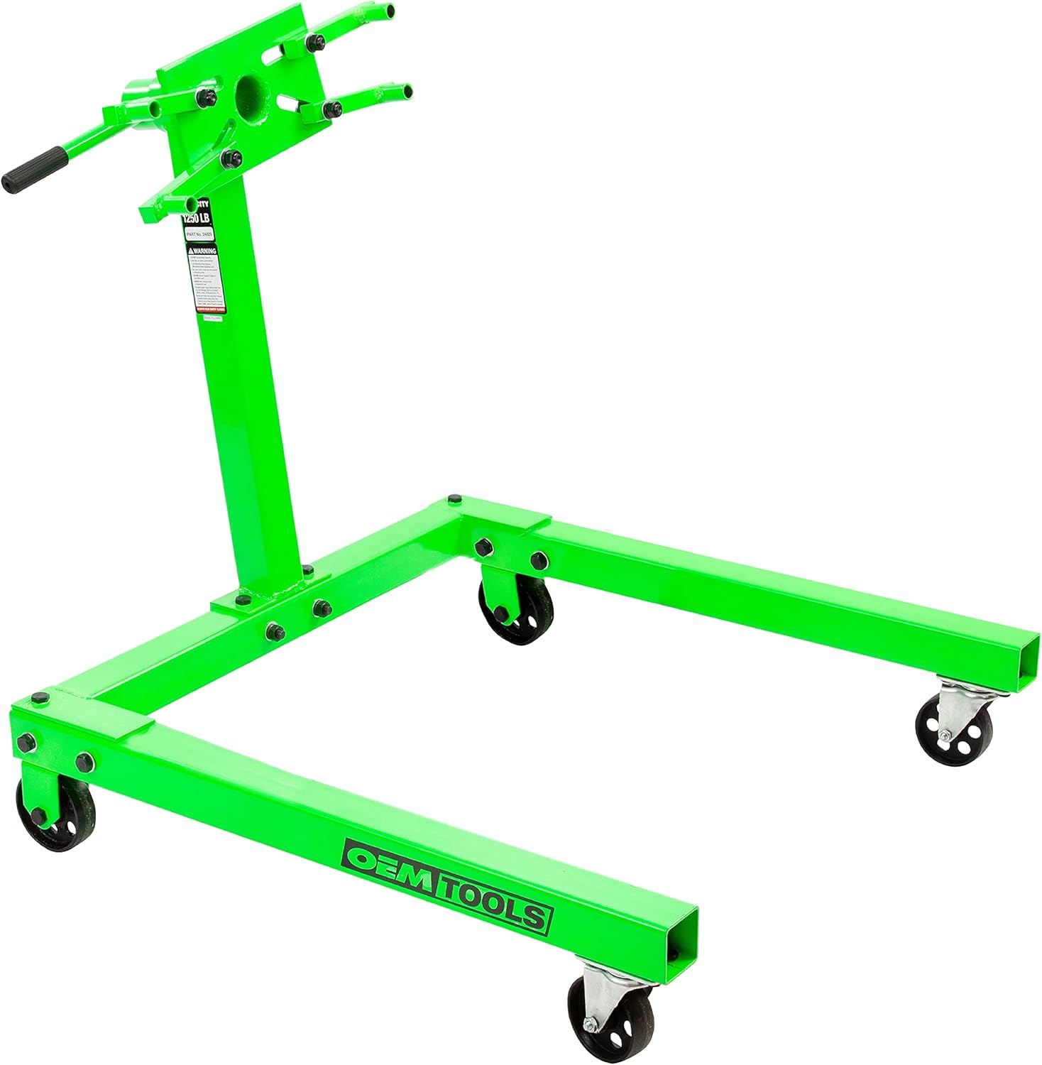 OEMTOOLS 24829 1250 Lb. Engine Stand, Wheeled Engine Stand for Vehicle Maintenance, 360 Degree Rotation, Folding Frame for Easy Storage : Automotive