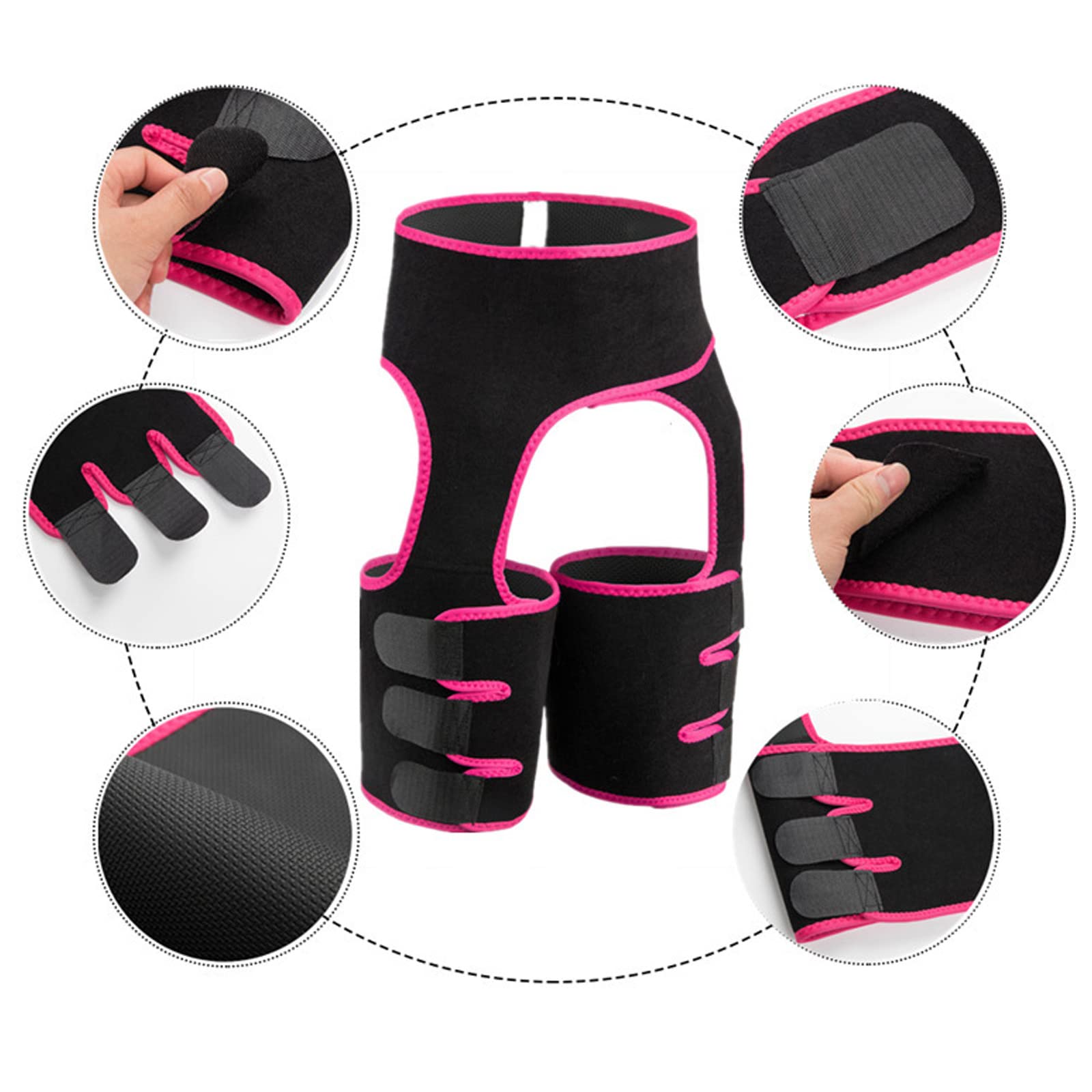 MBROS Soporte de Cadera Brace Sport Muslo Compresión Brace para articulaciones de Cadera Artritis Wrap Brace Protector Cinturón inguinal Muslo Equipo de protección Estabilidad Antideslizante Ayuda