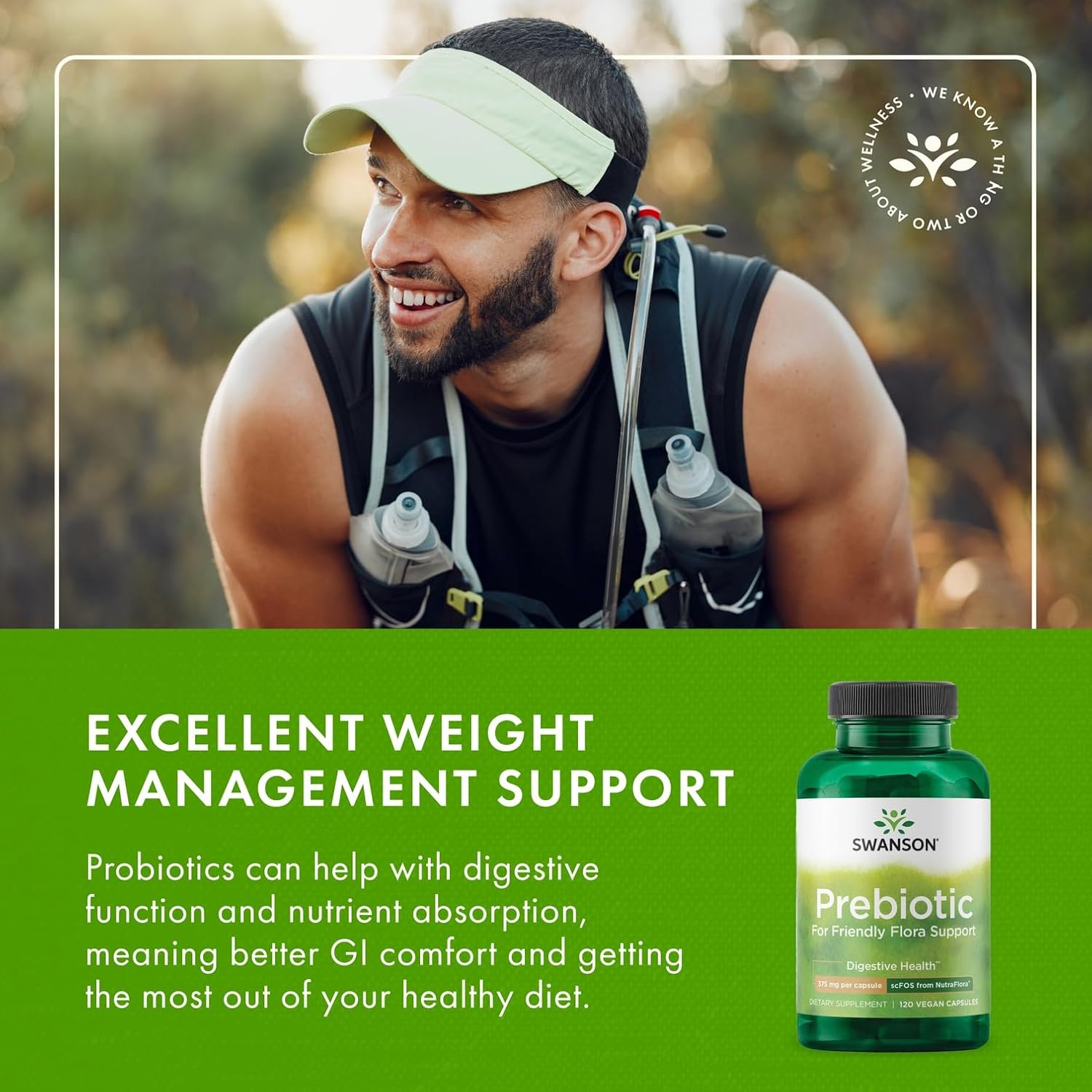 Swanson Prebiotic Capsules - Promotes Friendly Flora Support & Overall Digestive Health - Prebiotic Fiber Promoting Gut Health & Immune Health Support - (120 Veggie Capsules, 750mg Each) 4 Pack - Image 6