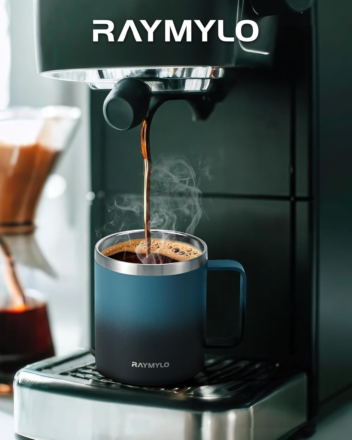 Insulated Coffee Mug 12 oz, Double Wall Stainless Steel Coffee Mug with Lids, Leak-Proof & Detachable Slider Lid for Thorough Clean, Keeps Coffee Cold for 9 Hrs, Suitable for Camp Home Office - Image 7