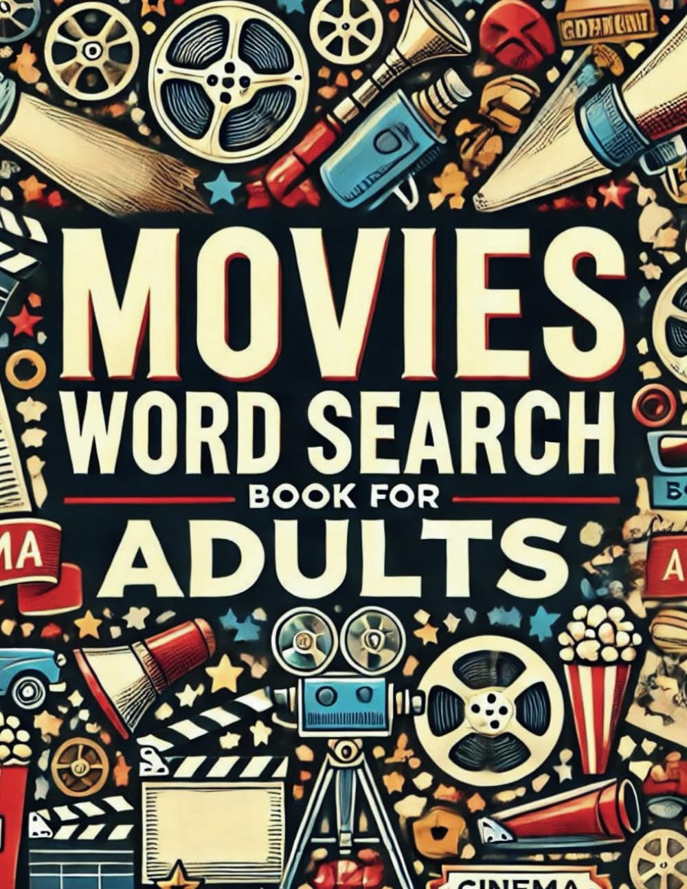 Movies Word Search Book For Adults: A Cinematic Journey Through Puzzles From Classic Films to Modern Masterpieces For Adults