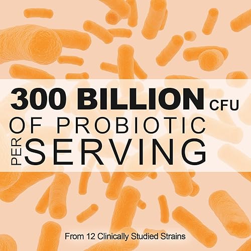 Miniatura 7 de 300 mil millones de probióticos CFU  Probióticos para mujeres y hombres 12 cepas probióticas más prebióticos para inmunidad y digestivo salud