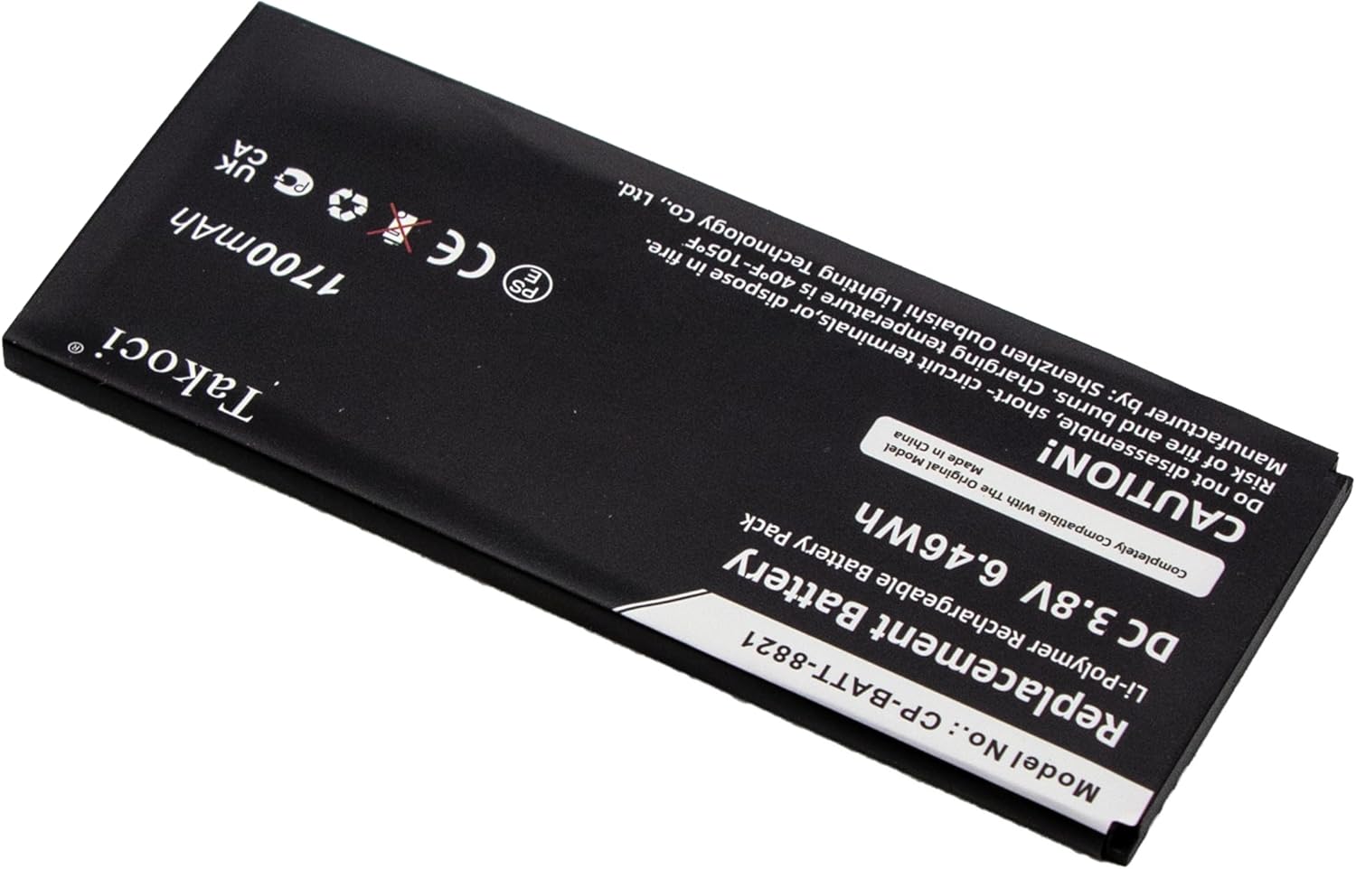 10 Pack CP-BATT-8821 Battery Compatible with 8821, 8821-EX, CP-8821 Wireless VOIP Phone 3.8V Li-Polymer 1700mAh