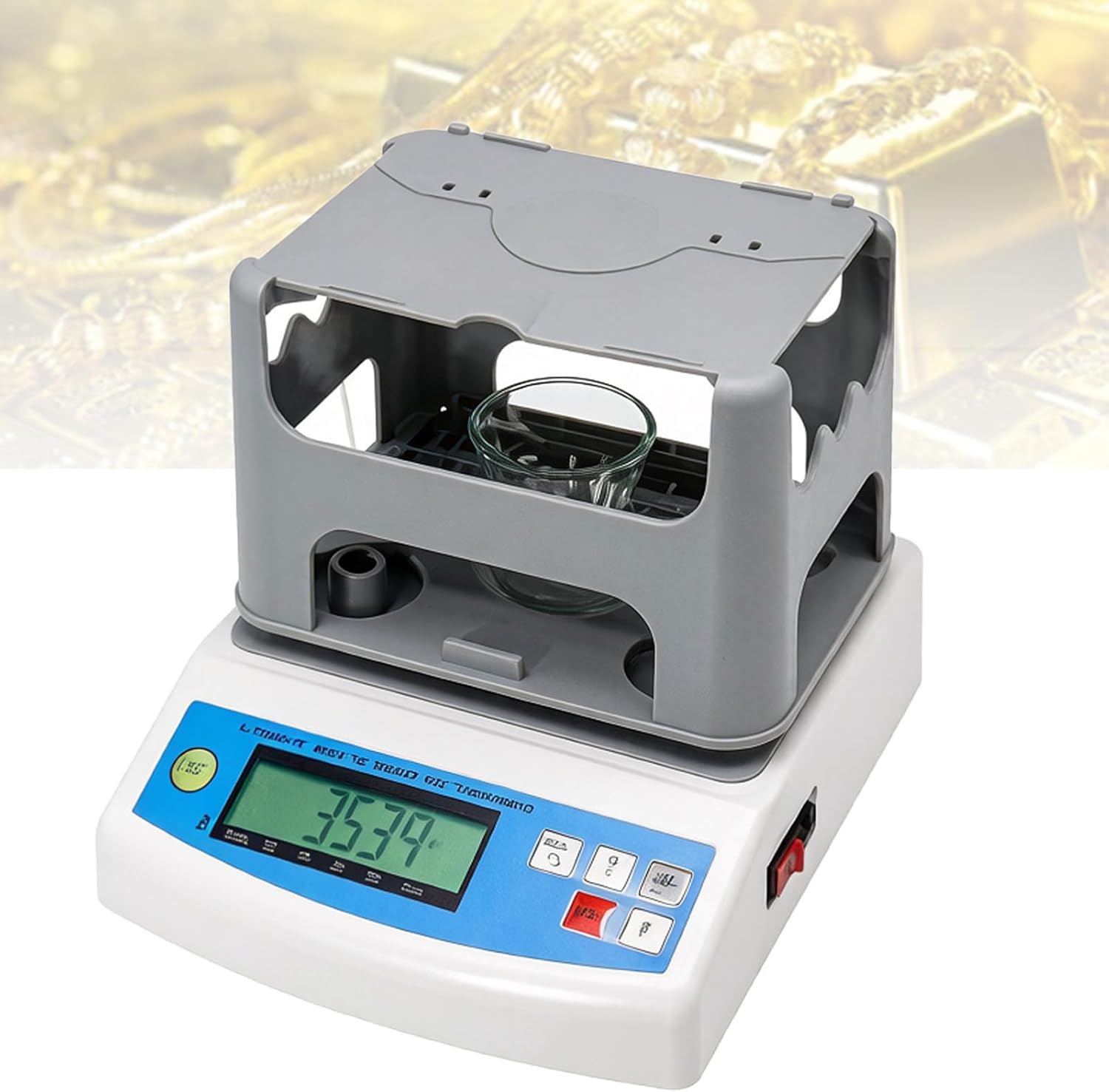 Gold Purity Testing Analyzer Machine, Digital Electronic Gold Purity Tester Meter, Gold Purity Tester Machine, for Precious Metals, Jewelry,Solid Materials N3005E