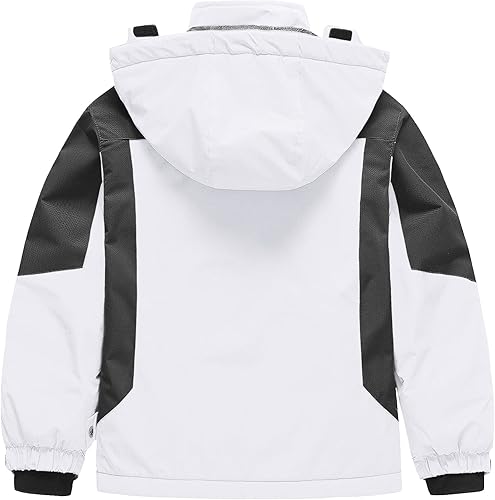 Miniatura 2 de Pursky Chaqueta de esquí impermeable para niños, abrigos de nieve de invierno, abrigos de forro polar parka