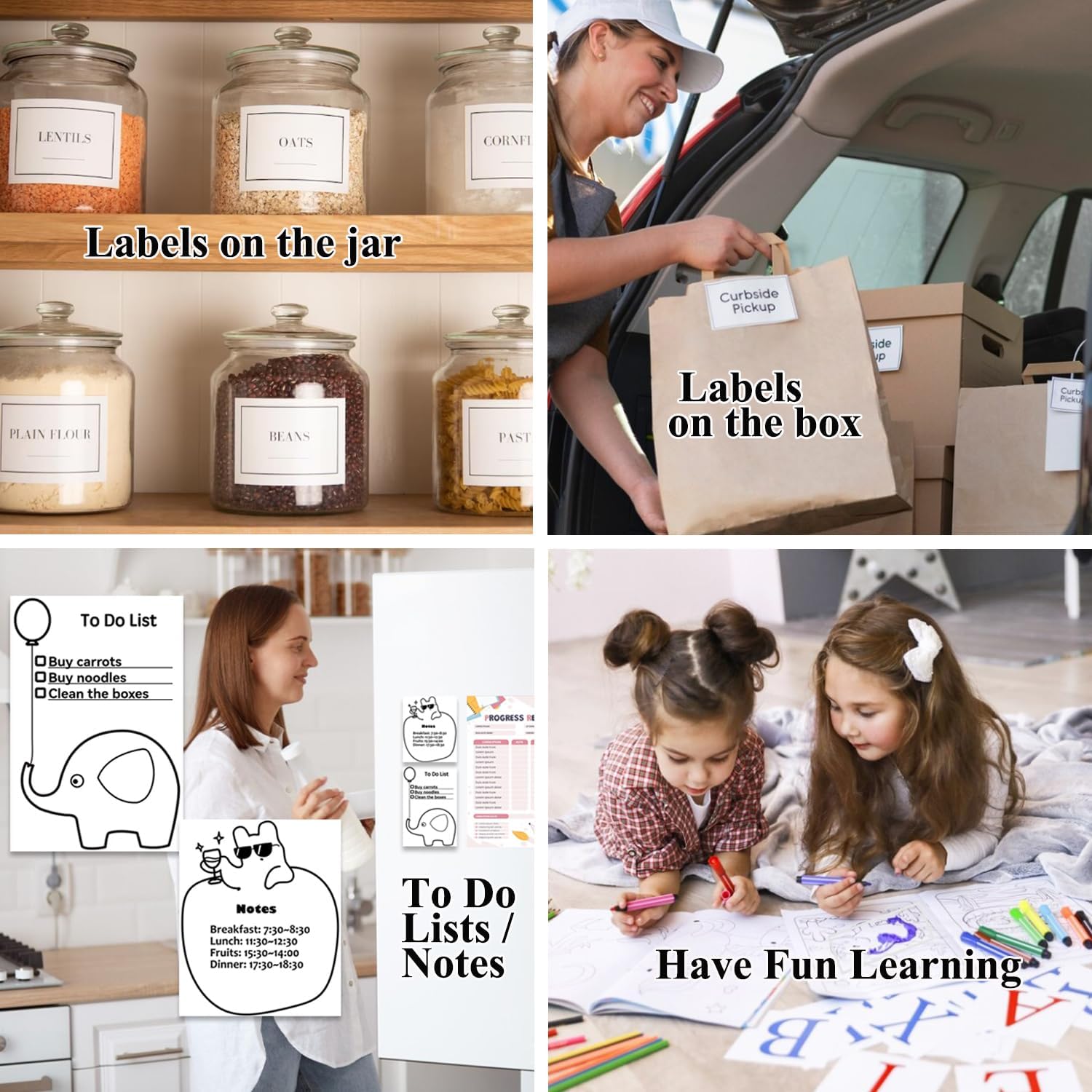 15 Rolls Mini Printer Sticker Paper, White Thermal Sticker Paper for Mini Portable Printer, Self-Adhesive Thermal Paper, 57 x 25 mm - Image 3