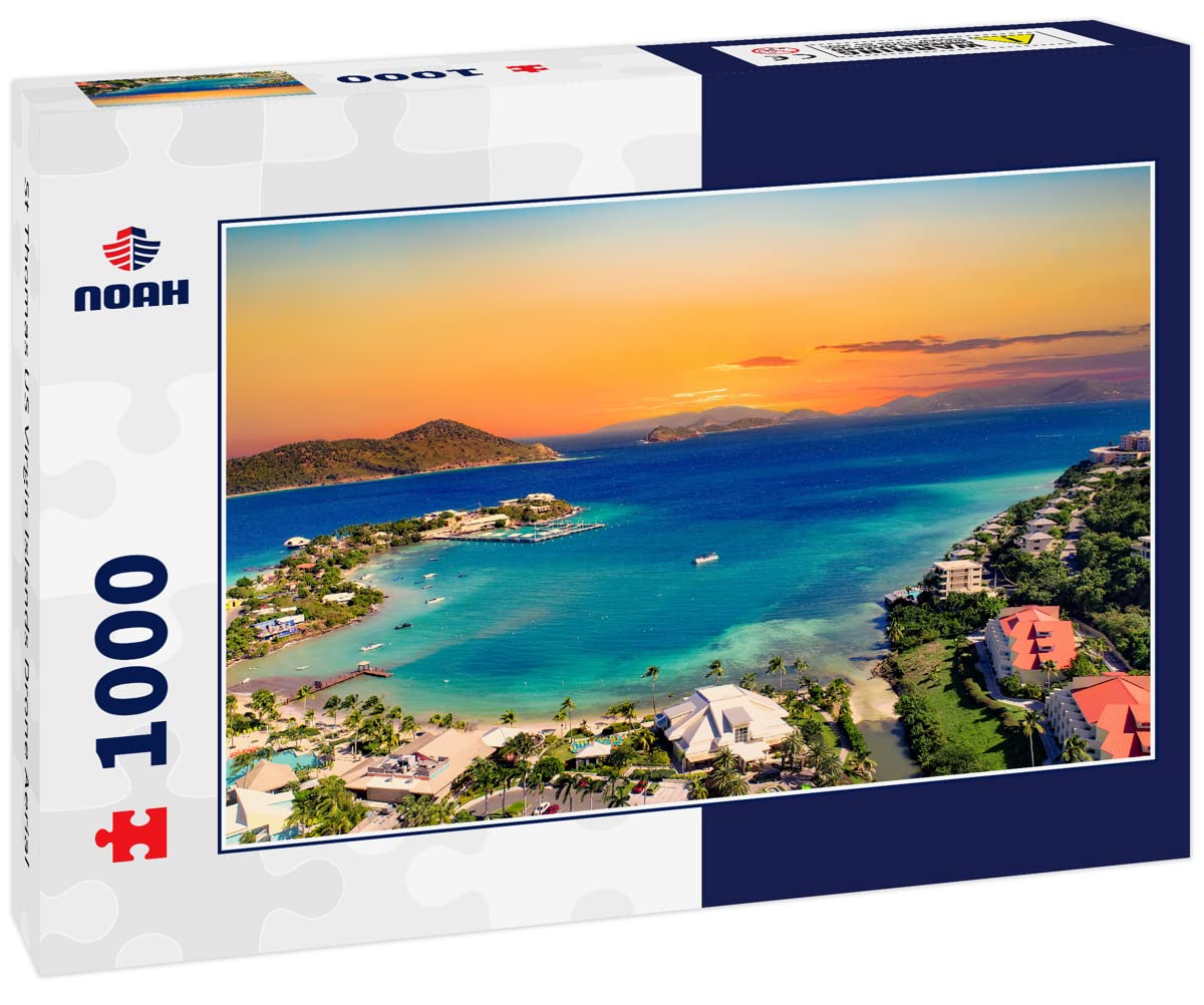 Amazon.com: Noah Jigsaw Puzzle St Thomas US Virgin Islands Drone