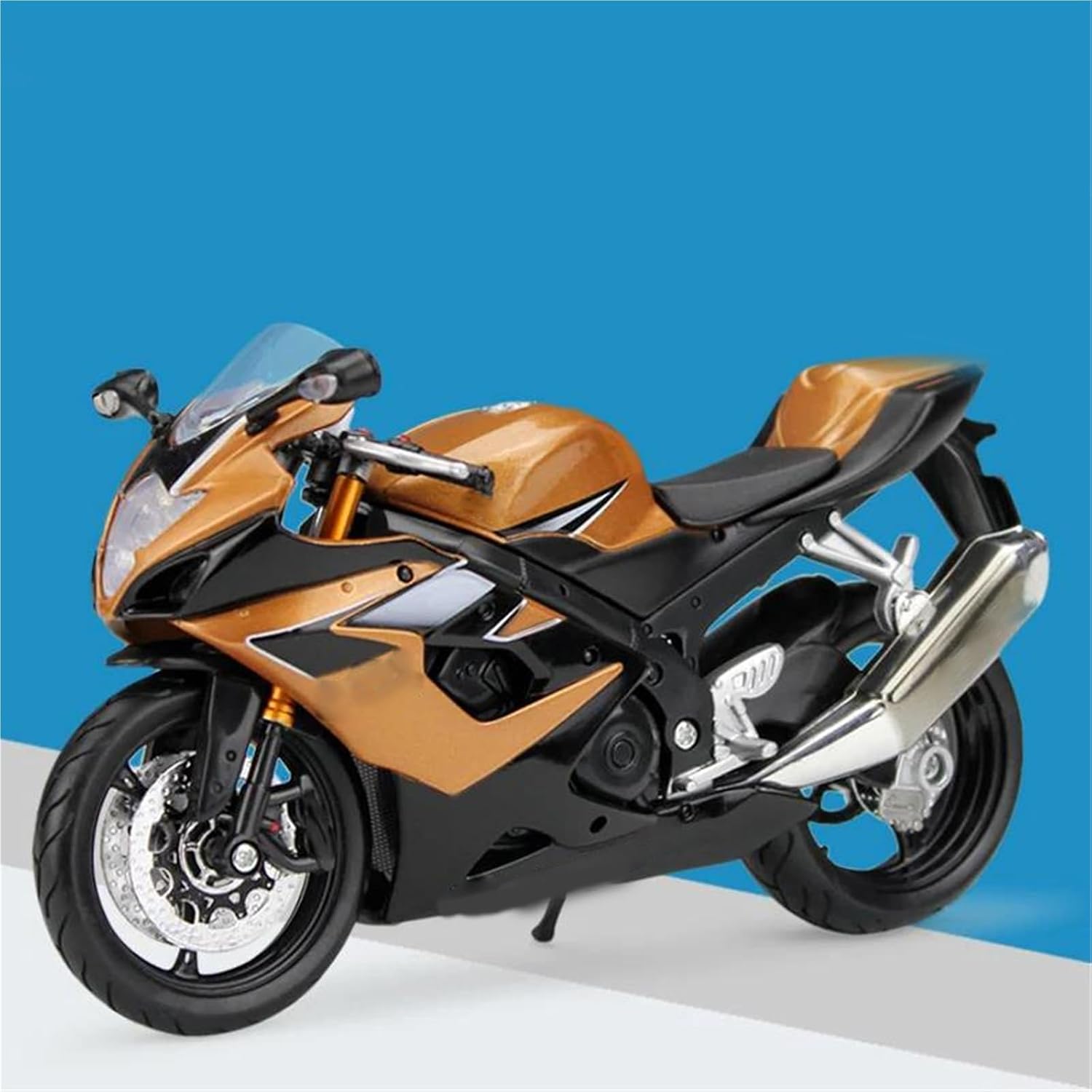 Collection Motorcycle Model 1/12 for Suzuki GSX-R600 Alloy Racing Diecast Metal Simulation Collection Gift(Brown)