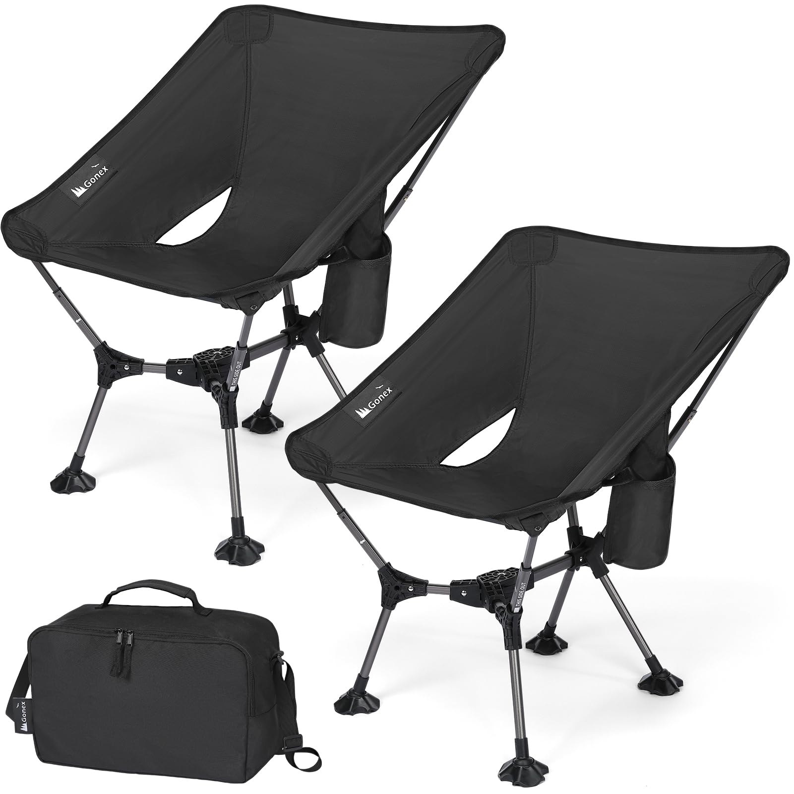 Gonex XL Portable Camping Chair Pop-Up Collapsible Backpacking Beach Chair