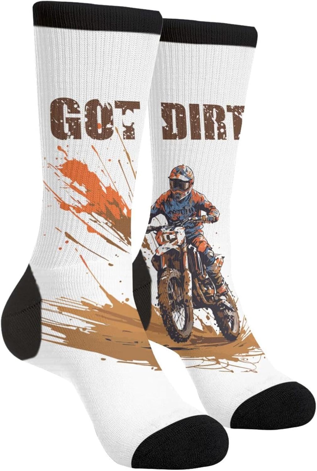 Police Funny Novelty Socks Casual Athletic Crazy Crew Socks For Women Men