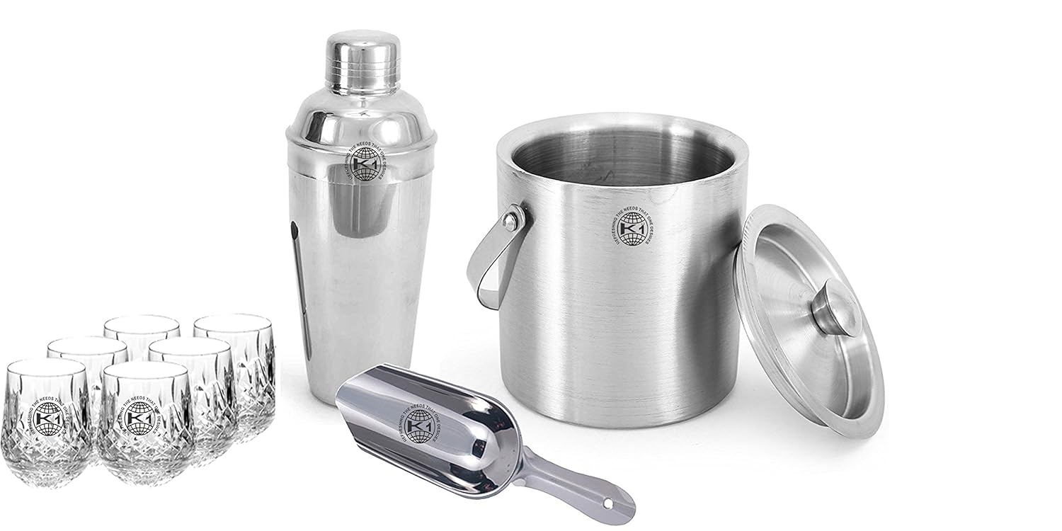 King International 100 Stainless Steel Bar Set Bar Tools