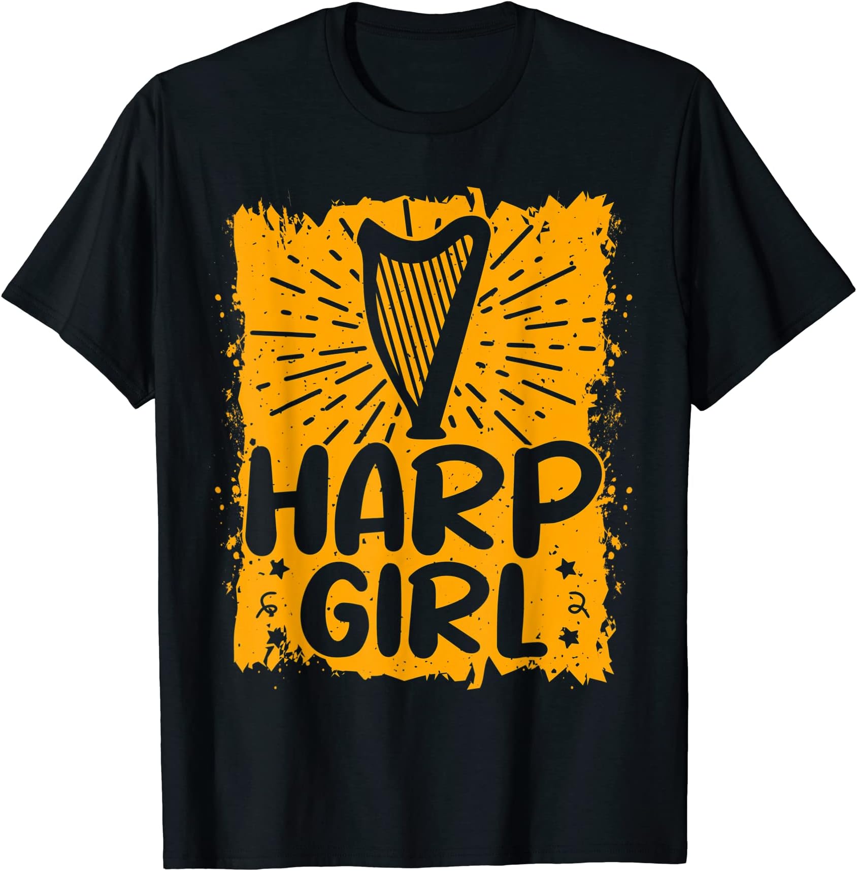 Harpist Gift & Harp Lovers & Orchestra MusicianHarp Player Girl Pun, Music & Instrument, Funny Harpist T-Shirt