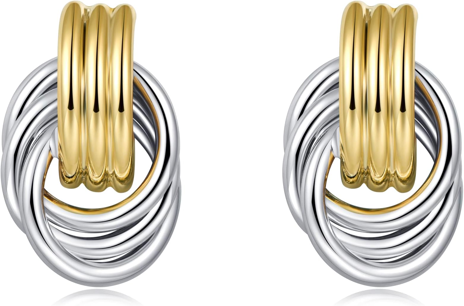 Gold Chain Dangle Earrings - Women's Hypoallergenic Fashion Gift Earrings