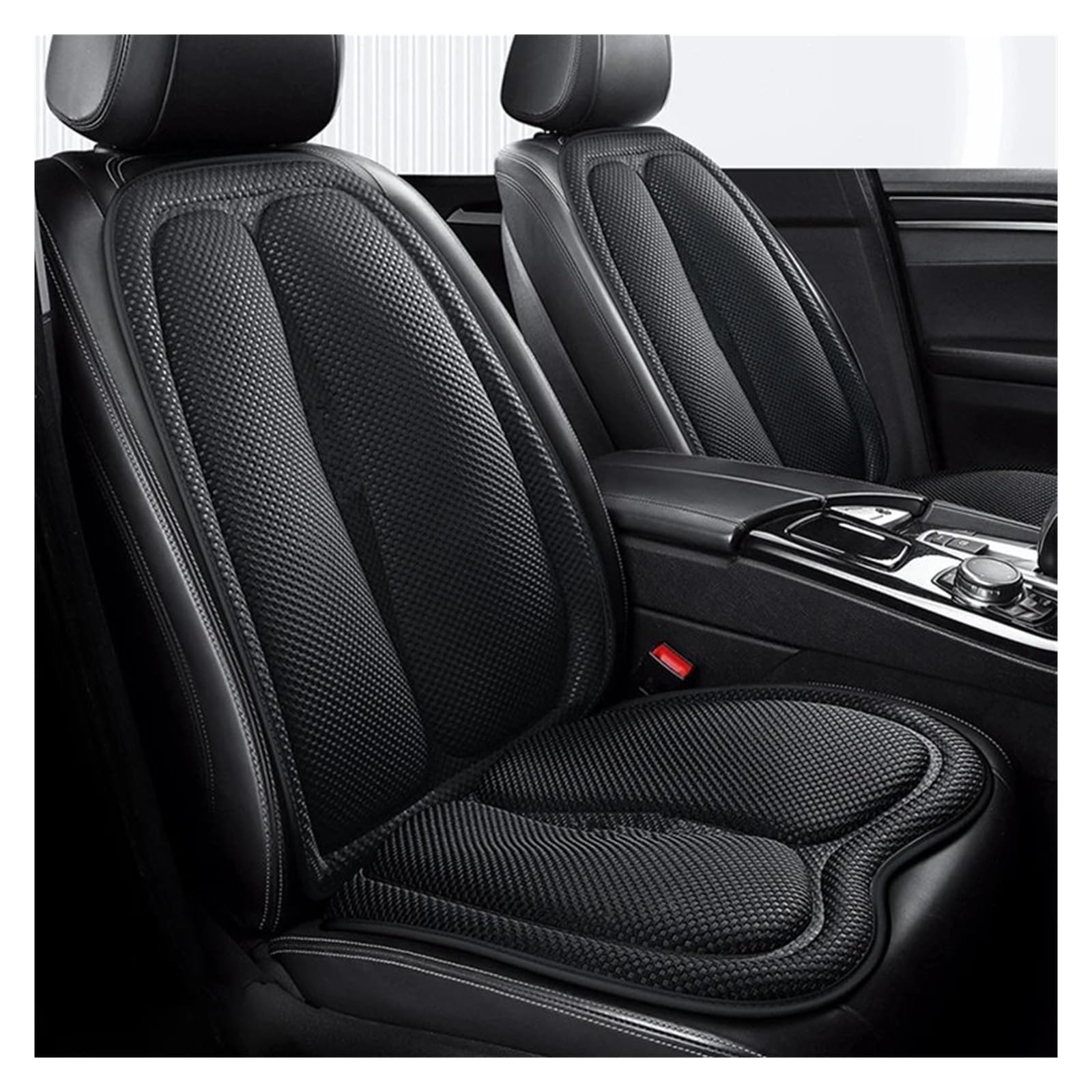 Funda Universal para Asiento De Coche, Juego Completo Cojín Transpirable, Grueso, Suave Y Antideslizante Protector Funda Asiento Coche