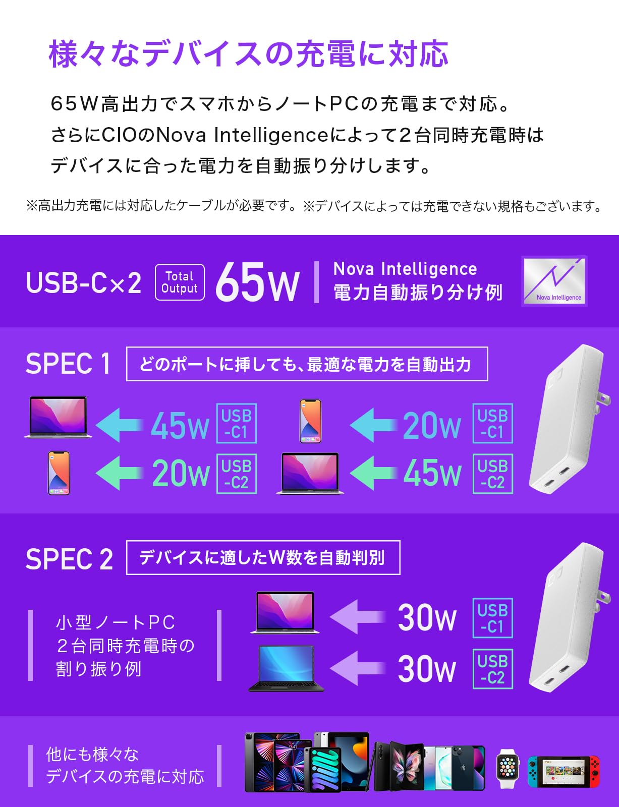 CIO NovaPort SLIM DUO 67W 2C [極薄 14ｍｍ CI 31xyWekdGfL.jpg