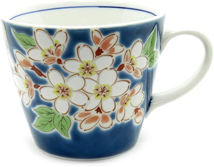 Amazon Co Jp マグカップ おしゃれ 九谷焼 マグカップ 桜 陶器 ブランド 日本製 ホーム キッチン