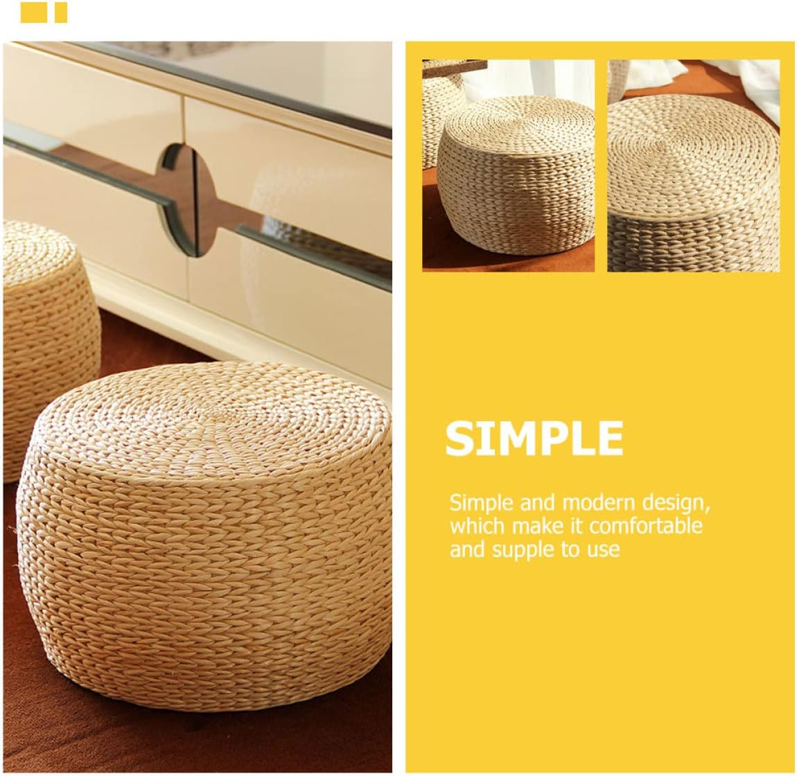 Ciieeo Leisure Comfortable Footstool Solid Structure for Outdoor Footstools Patio