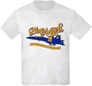U.S. Navy Blue Angels Plane Kids Dark T Shirt Kids Cotton T-Shirt