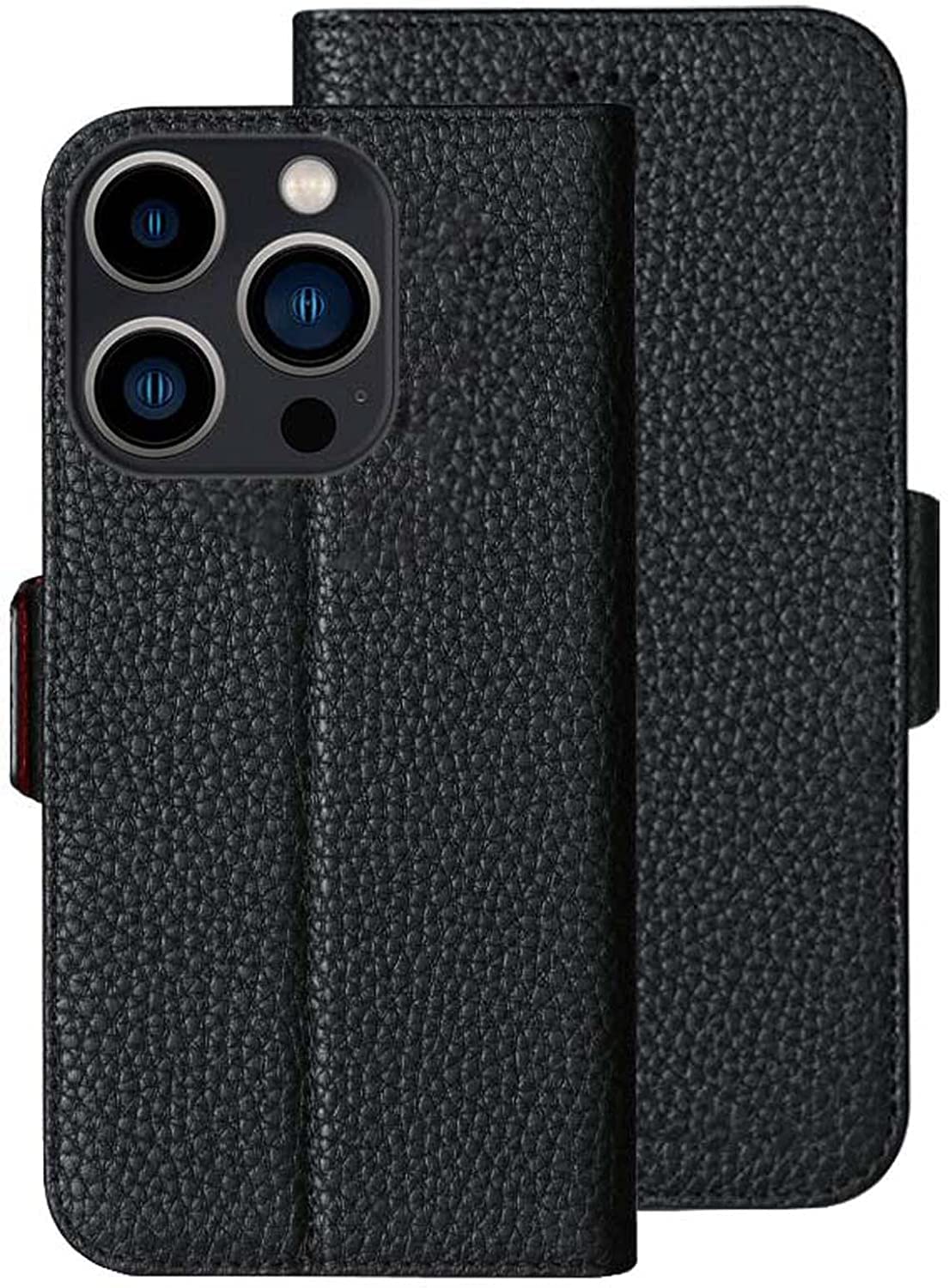 Coque portefeuille iPhone 13 Pro rabat cuir protection totale