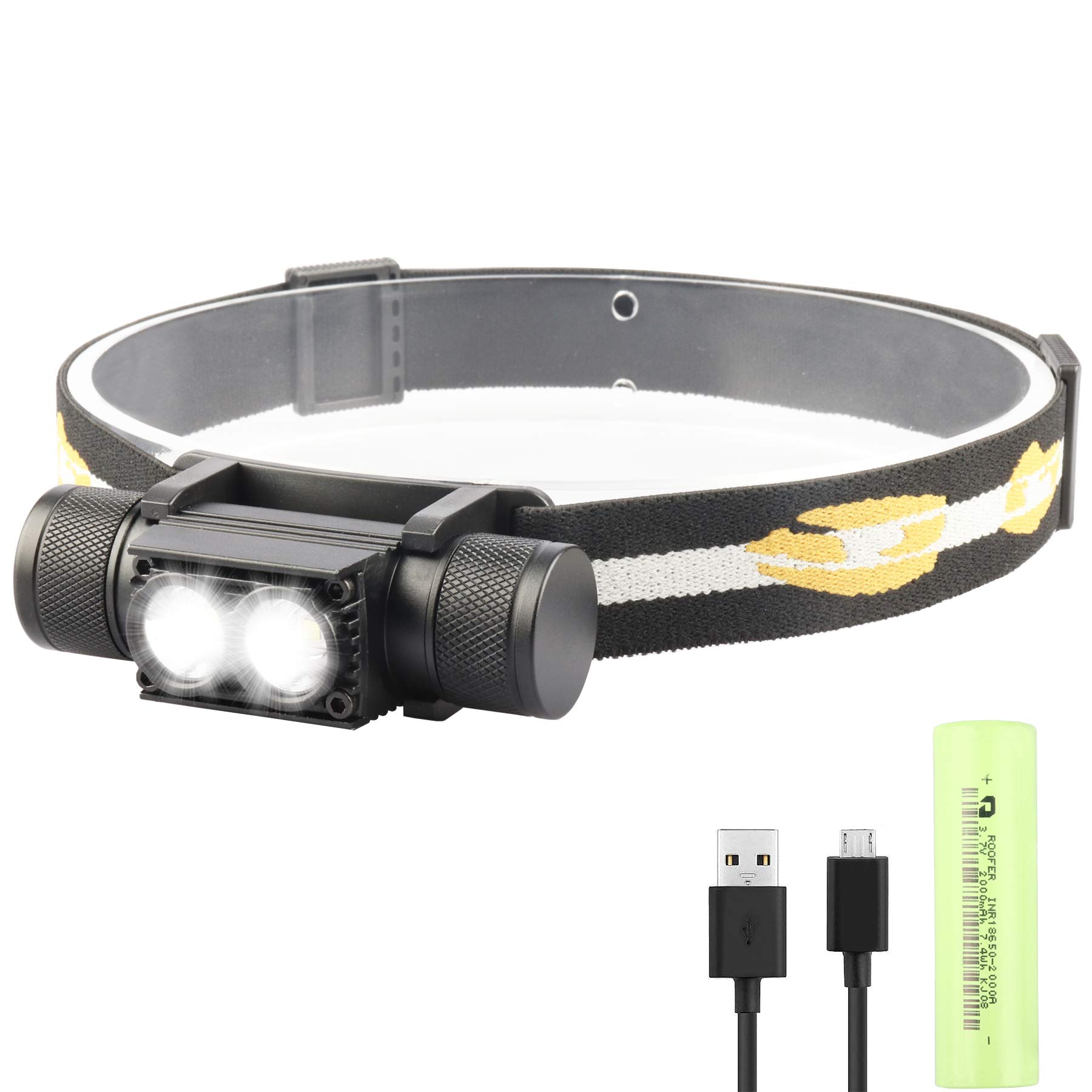 Buy RIDEIWAKE 1200 Lumen Headlamp LED Rechargeable Head Flashlight