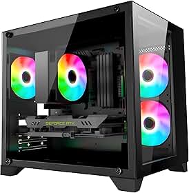PC Gamer LUDIC by BluePC - AMD Ryzen 7 5700X, Geforce RTX 4060 8GB, 16GB RAM, SSD 1TB M.2 NVMe, Fonte 600W 80 Plus - PGBP-1224LUD
