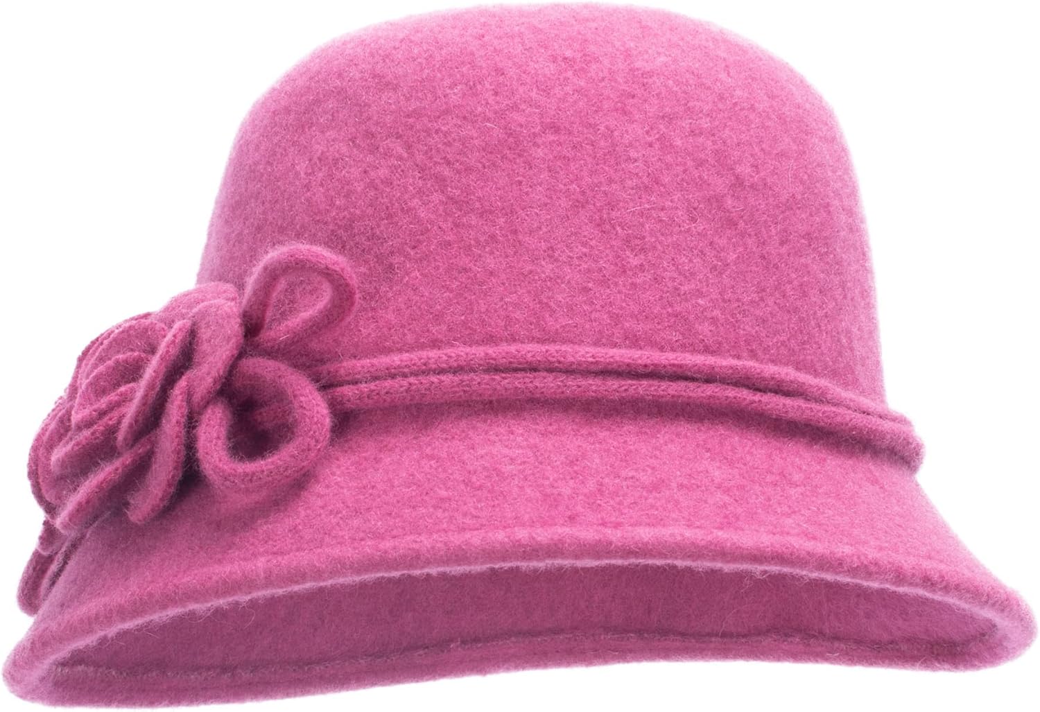 Lawliet Womens Retro Collapsible Soft Knit Wool Cloche Hat Bucket Flower A466 - Image 2