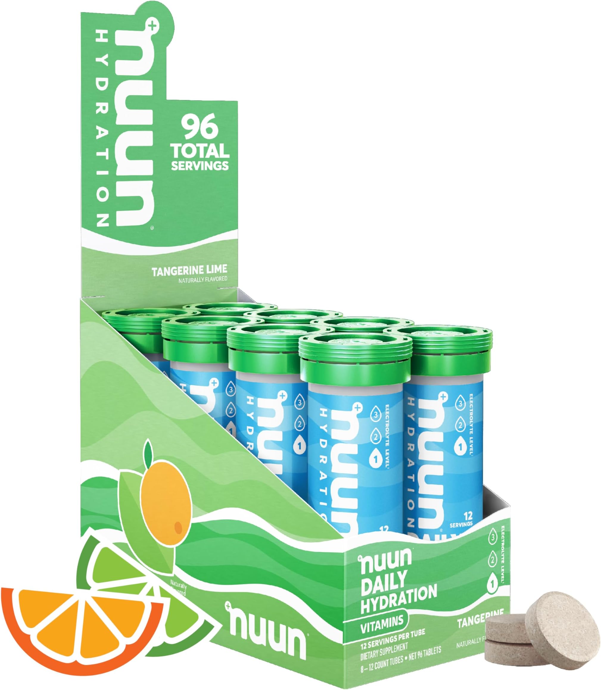 Electrolyte Drink Tabs Tangerine Lime Box, 8 Count