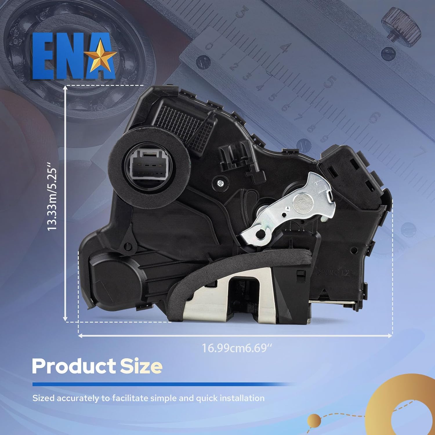 ENA Front Left Driver Side Door Latch Lock Actuator Compatible with Toyota 4Runner Camry Tundra Sequoia, Lexus ES350 GS350 LS460 IS250 ES300h RX450h, Scion iM tC xB xD for 69040-0C050 69040-06180