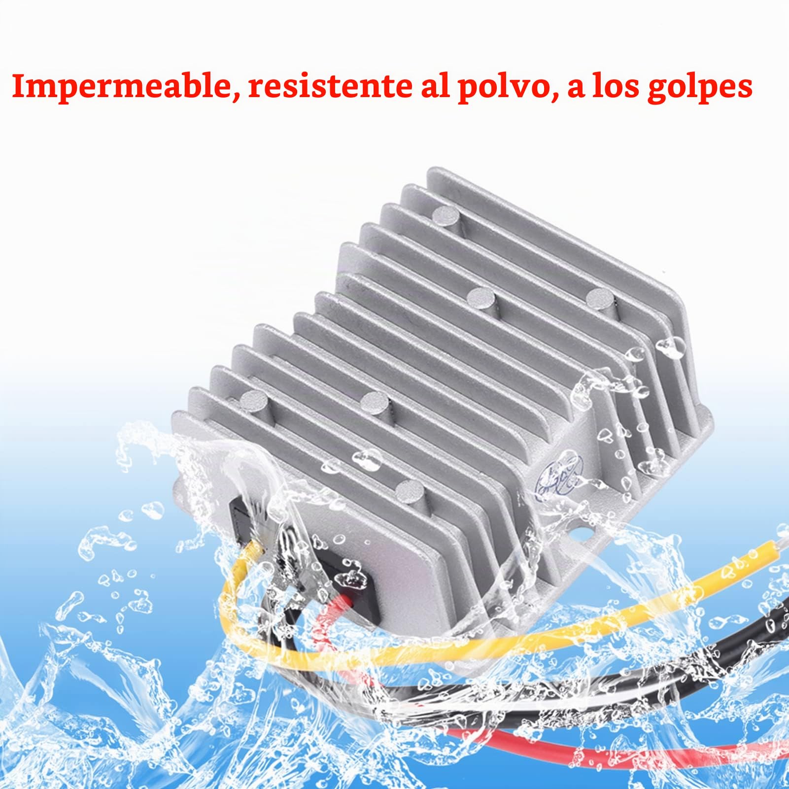 Transformador de tensión de 6 V a 12 V, CC 8 V ~ 40 V hasta 12 V, 6 A, 72 W, convertidor de voltaje convertidor regulador de voltaje, módulo regulador de voltaje para motor de vehículo CC 8 V ~ 40 V a