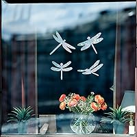 Vista 55 de GORGECRAFT 16 calcomanías de alerta de vidrio para ventana de mariposa, anticolisión, animales, arcoíris, para pájaros, pegatinas, película