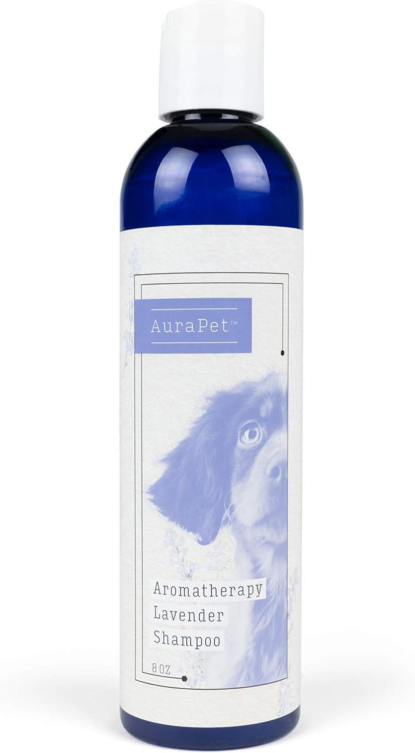 AuraPet Aromatherapy Lavender Shampoo for Dogs 8 Oz Pet Shampoo for All Dogs