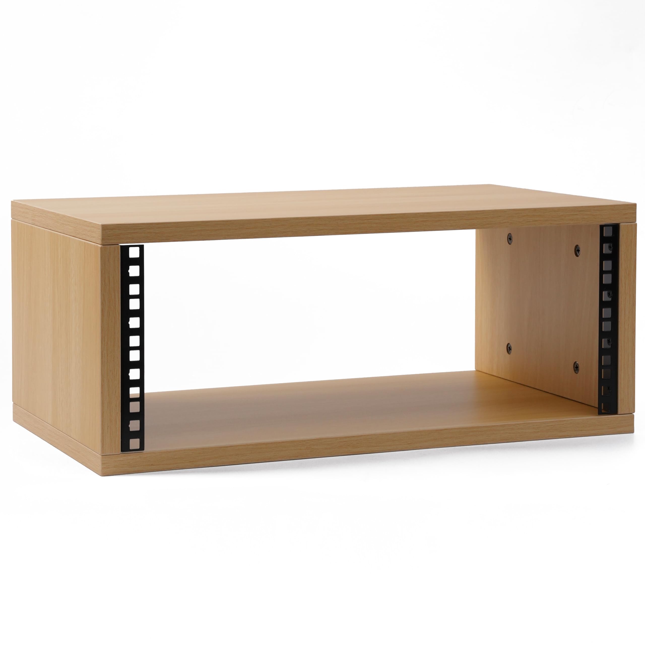 AcouZen Desktop Studio Rack – 2U/3U/4U Shallow Wooden Stand for
