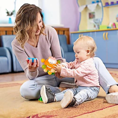 Miniatura 14 de TOHIBEE - Juguete sensorial Montessori de dentición para bebés, de grado alimenticio, para el desarrollo y aprendizaje en bebés recién nacidos de 0