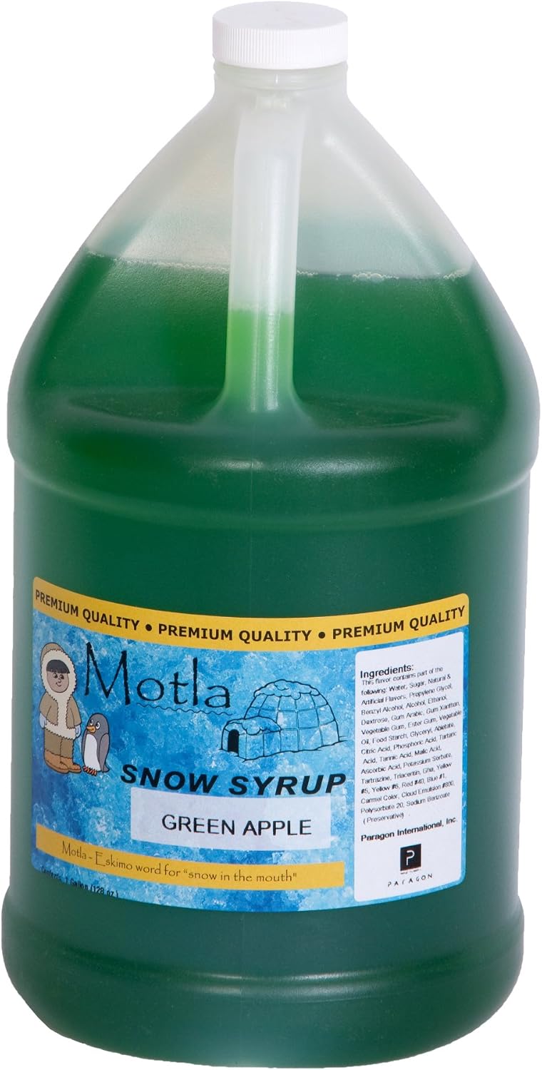 Paragon Motla Premium Sno-Cone and Shaved Ice Syrup