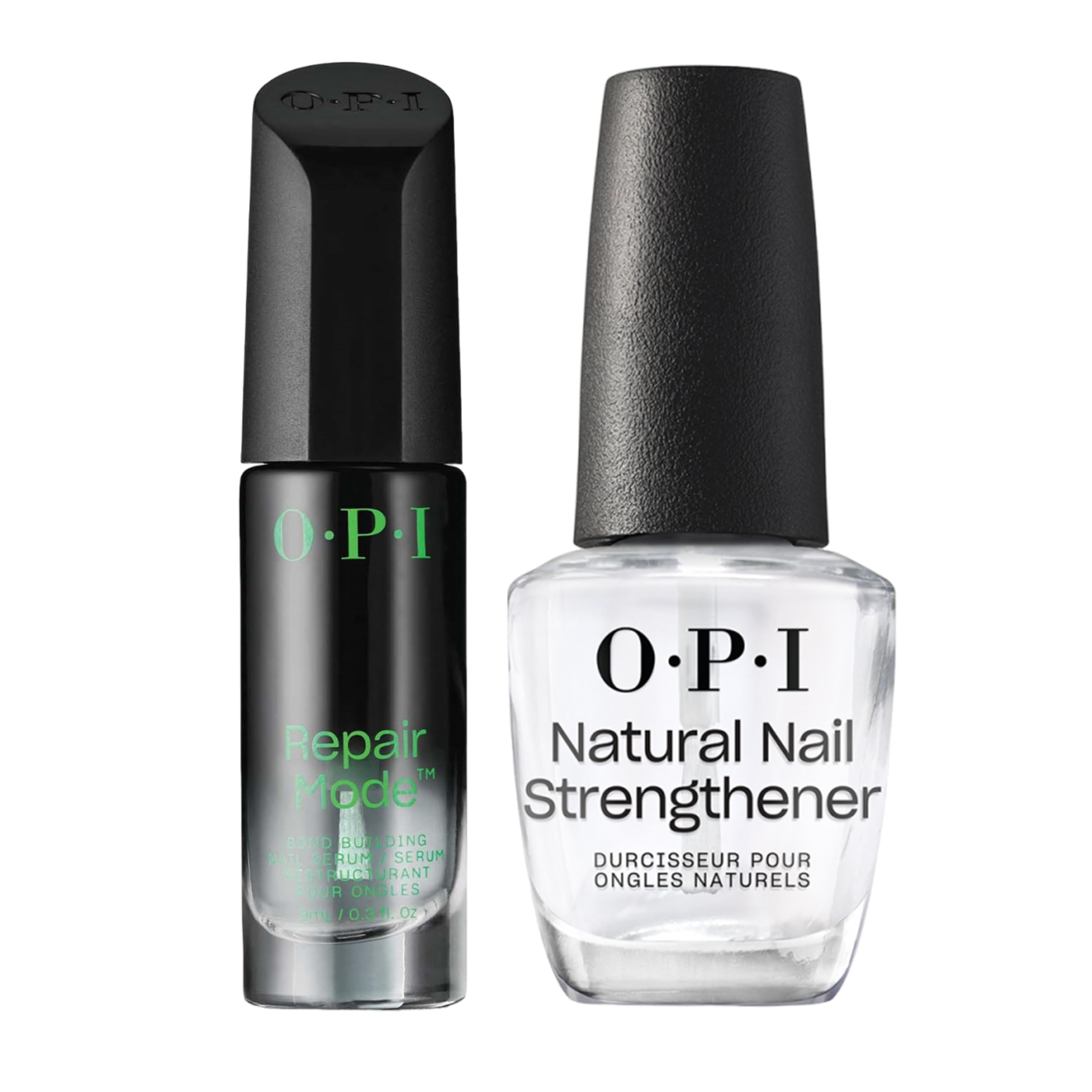 OPI Repair Mode Sérum Restructurant pour les Ongles fragiles & endommagés - 9ml + Vernis à ongles Nail Strengthener - Base Coat et Durcisseur pour ongles naturels - 15ml