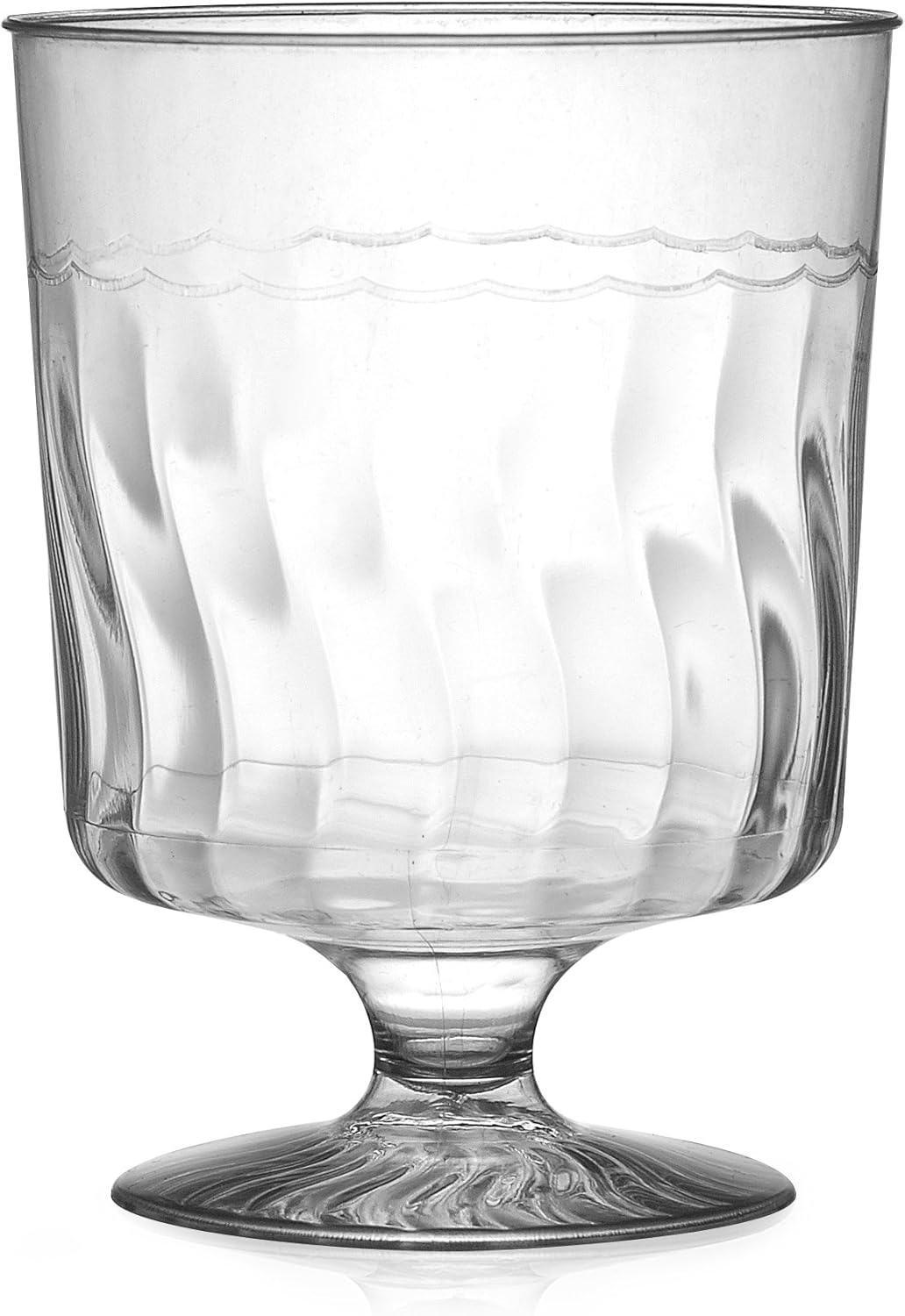 Amazon Com Fineline Settings Flairware Clear 8 Oz One Piece Wine Glass 240 Pieces Wine Glasses