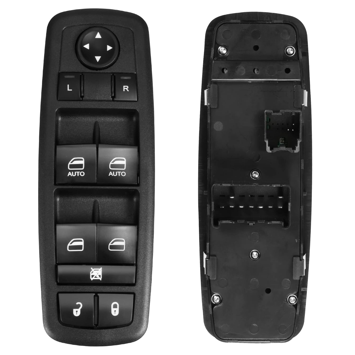 BASIKER Driver Side Power Master Window Switch Compatible for 2009 2010 2011 2012 Dodge Ram 1500 2500 3500 3pins+9pins, 4602863AB,4602863AC,4602863AD Driver Side Control switches