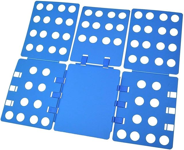 Gearmax® Flip Fold, Clothes Folder - Adult Dress Pants Towels T-shirt Folder/Laundry Folder Board Organizer/Fast Folding Board, Blue