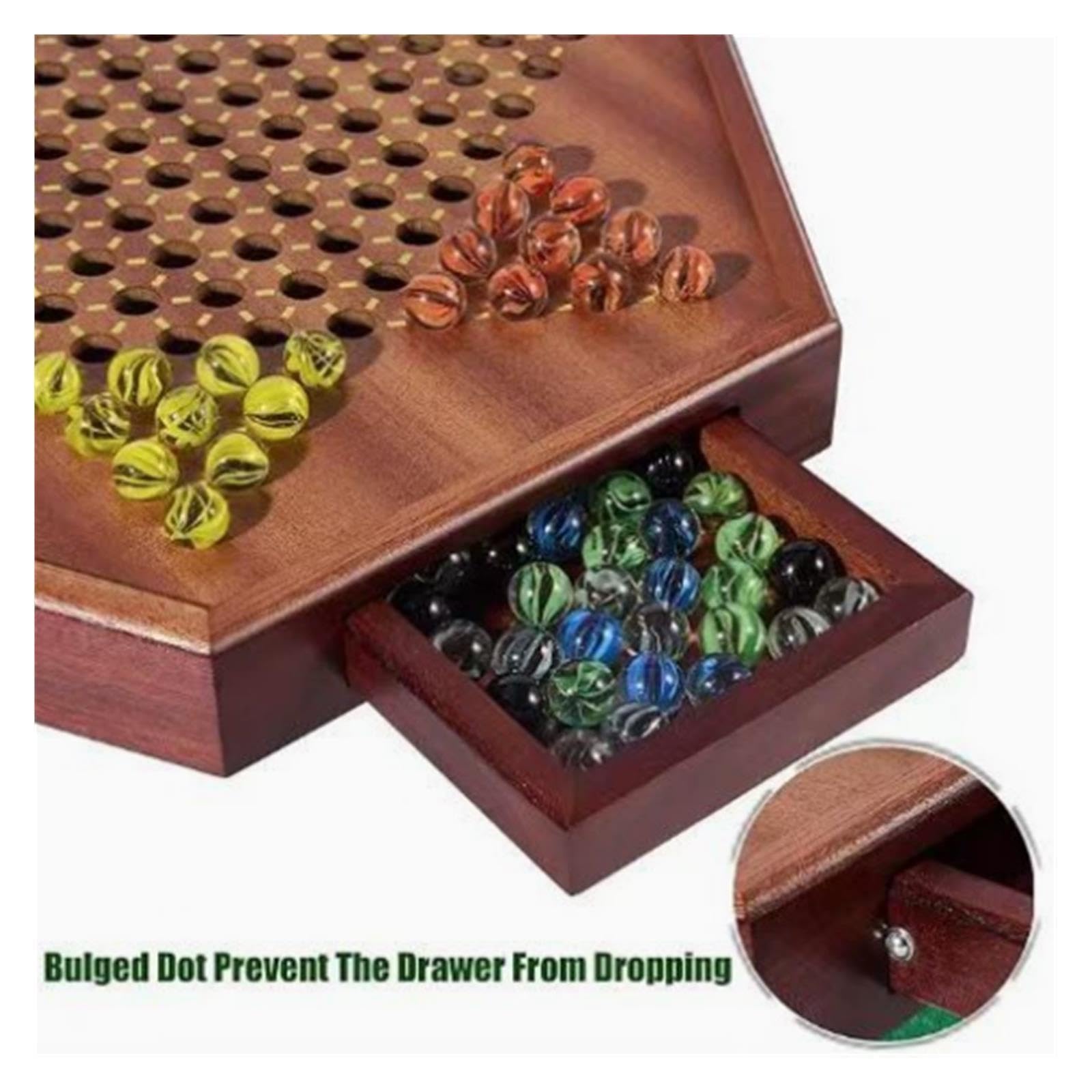 Set da gioco di dama cinese esagonale in legno massello Scacchi