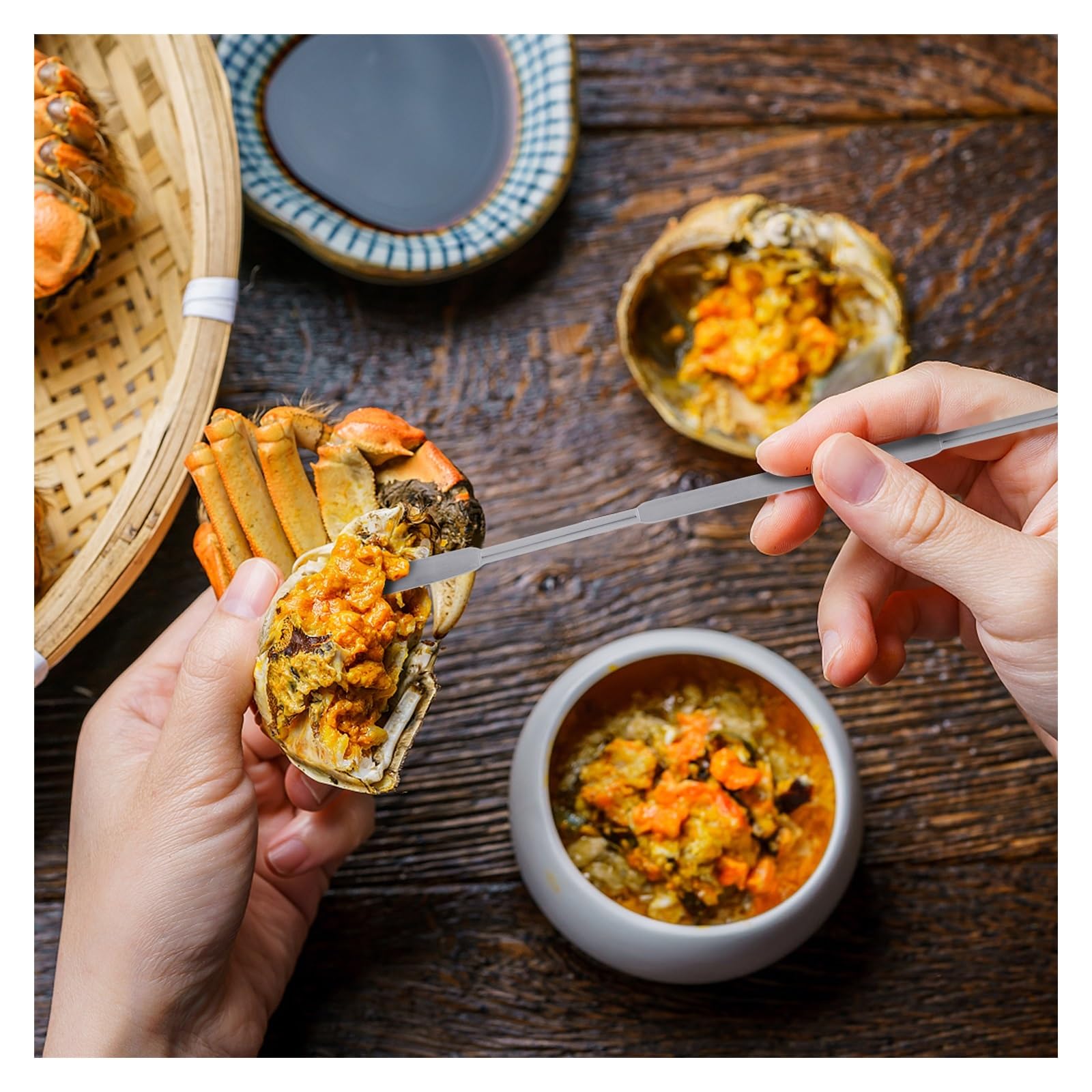 Juego de Herramientas Profesionales para mariscos, 16 Uds., ergonómico, Galleta de nueces, Cangrejo, Galleta, Tenedor, Tijera, desgranador de Langosta, Accesorio de Cocina