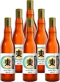 Saquê Azuma Comum Sake Seco 600ml 6 Unidades