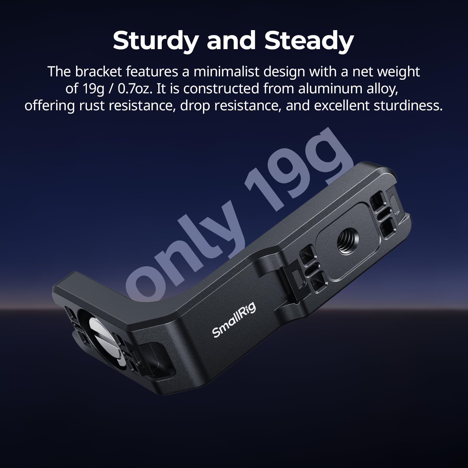 SMALLRIG Supporto Montaggio Verticale-Orizzontale per Insta360 X5 / X4 Air / X4 / X3, Staffa Verticale a Sgancio Rapido con Filetto 1/4''-20 - 5824