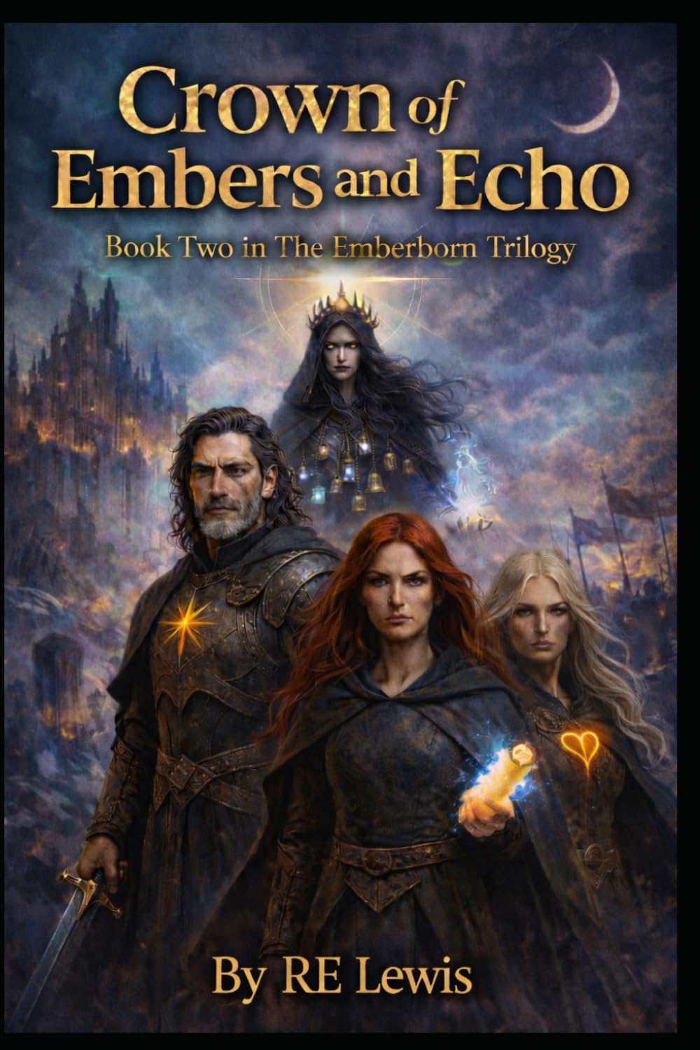 Crown of Embers and Echos: A Dark Romantasy of What Survives the Fall of Gods (The Emberborn Trilogy)