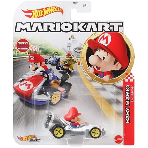 Hot Wheels Mario Kart Personajes y Karts como Coches Die-Cast 1:64