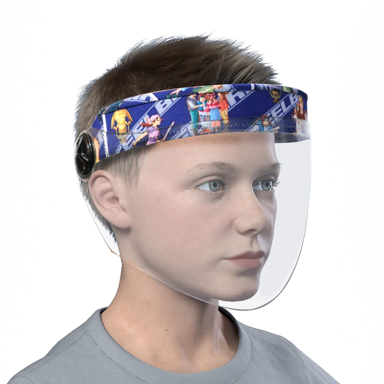 Steelbird Polycarbonate Reuseable Face Shield Mask (Multicolour