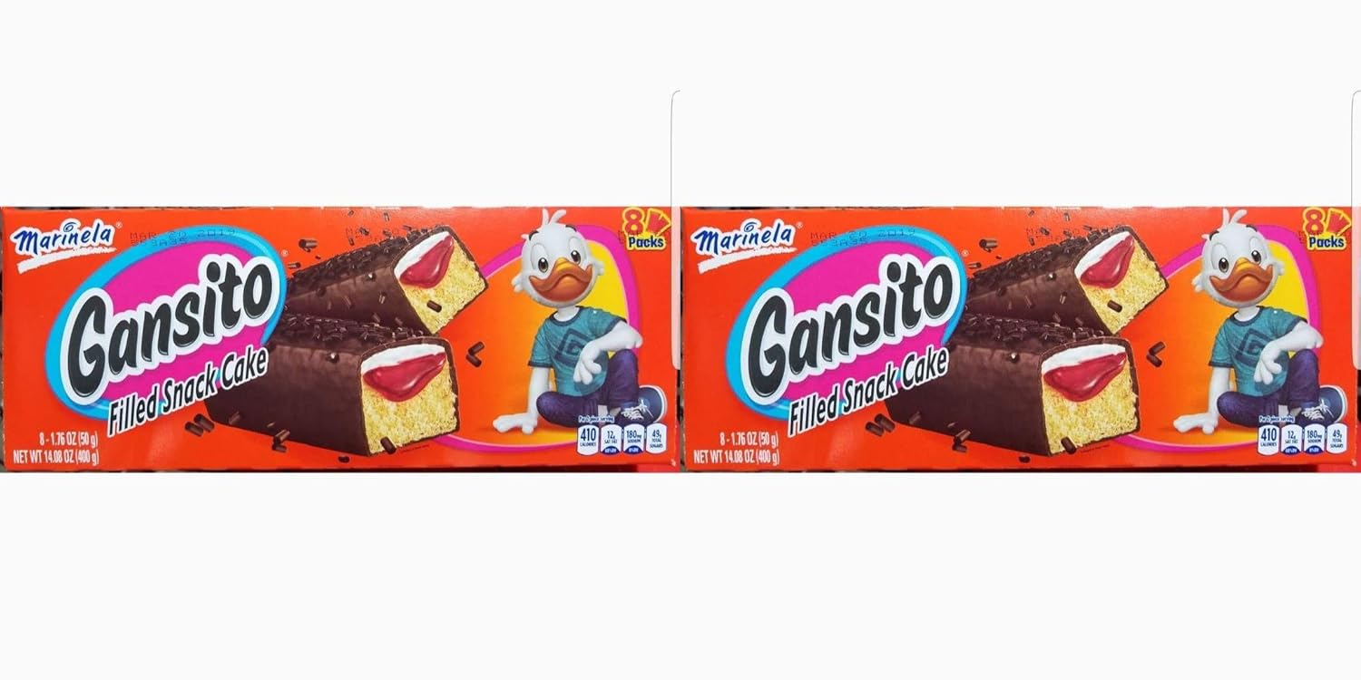 Marinela Gansitos, 8 ct Pack of 2