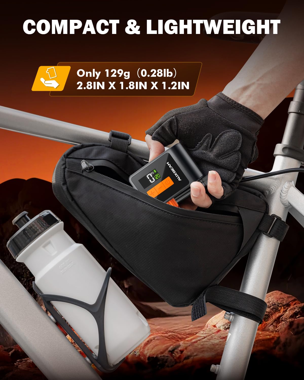 Auxbeam Bomba de aire para bicicleta