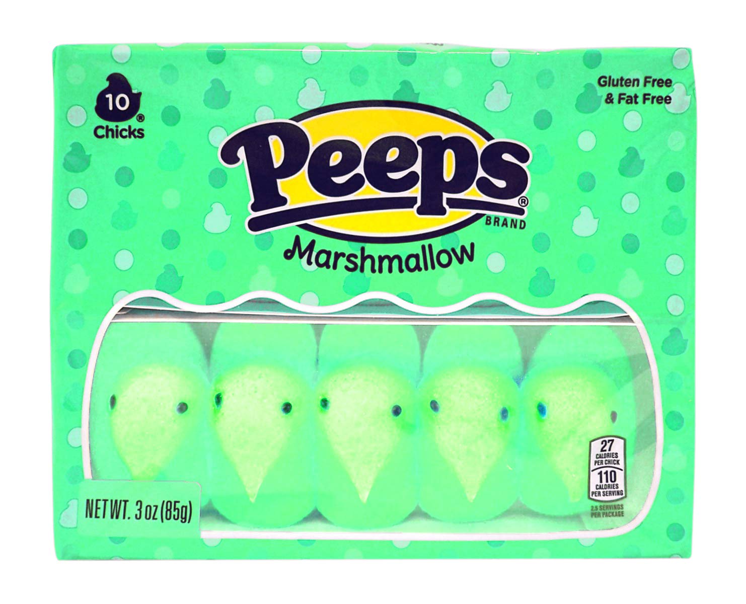 Easter Marshmallow Chicks Peeps Variety Pack 50 Ct, 5 Pack