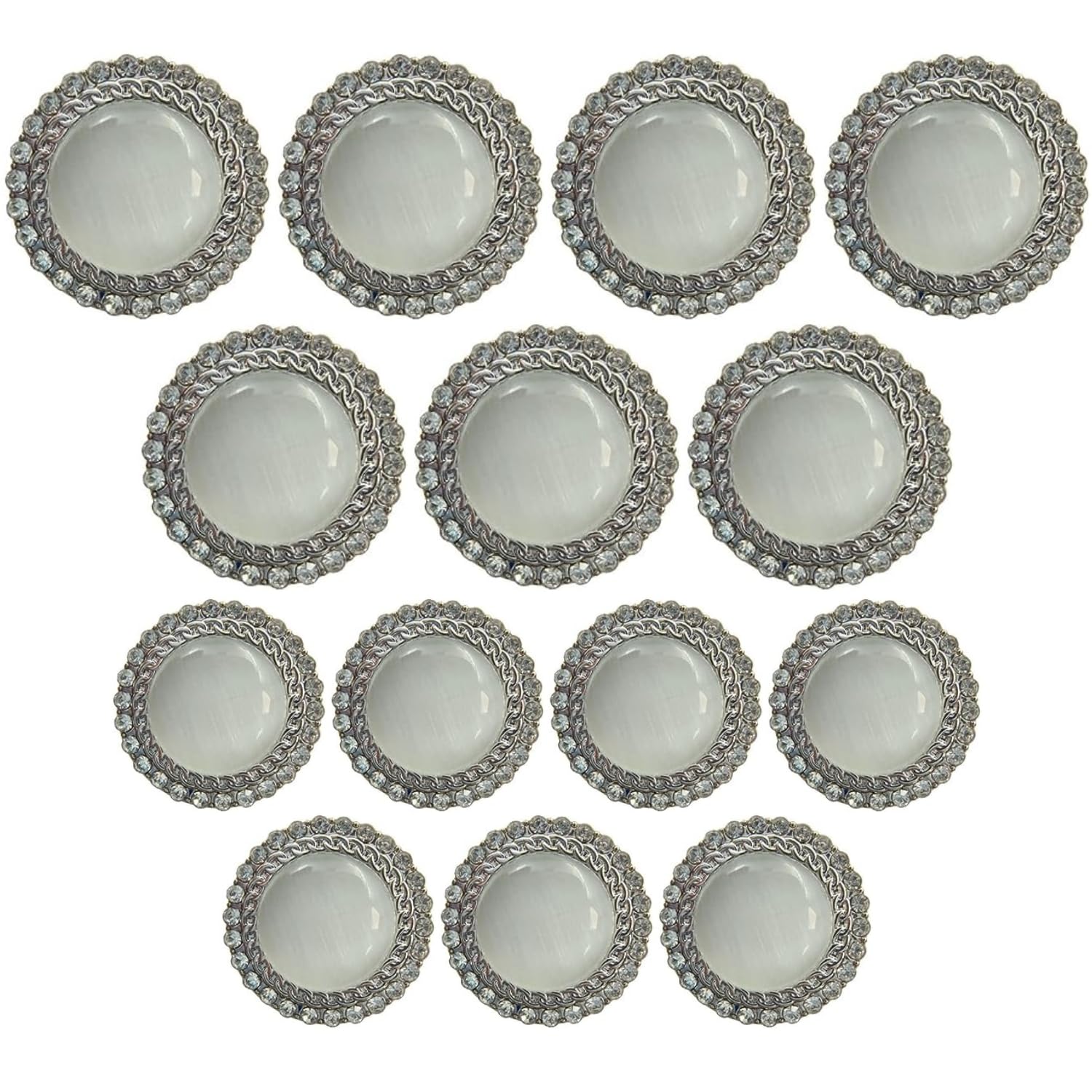 Ani Accessories Silver Shank Button for Coat Blazer Suit, Sherwani and Indian Dresses Sports Coat Uniform Jacket Pack of 14-picture-10